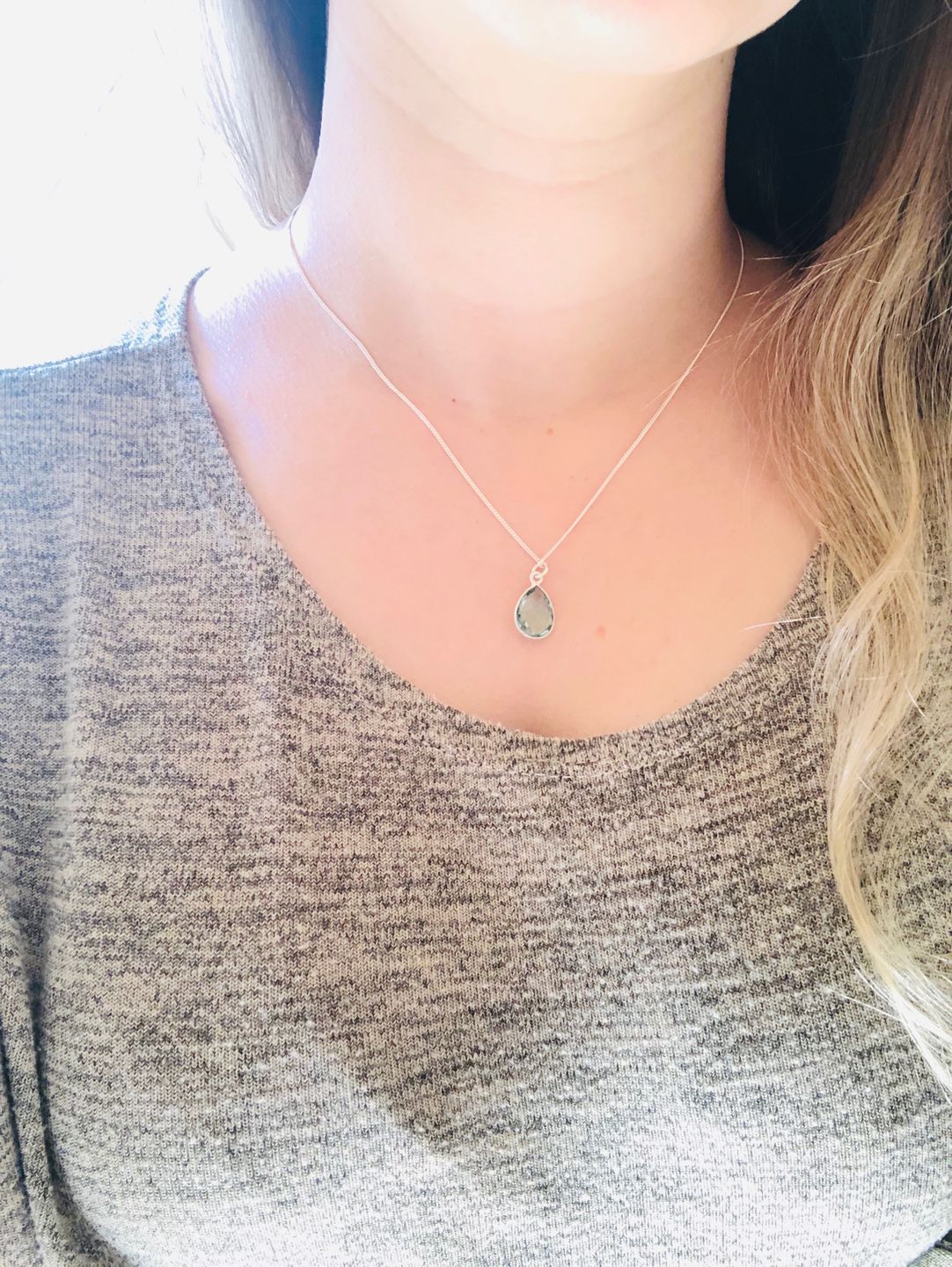 Customer photo review of COLLAR VERA AGUAMARINA