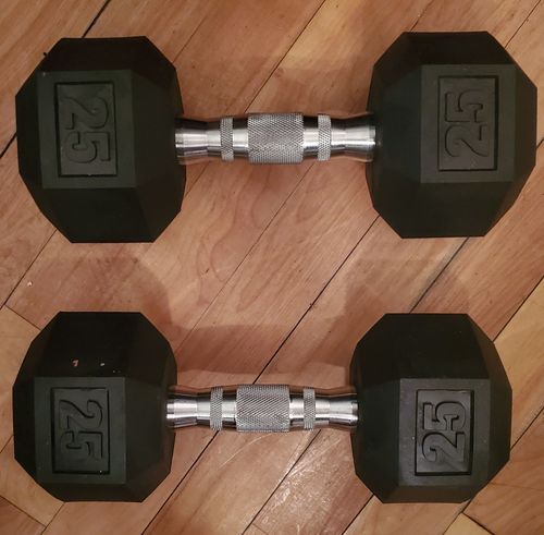 Customer photo review of Hex Head Dumbbell (singles)