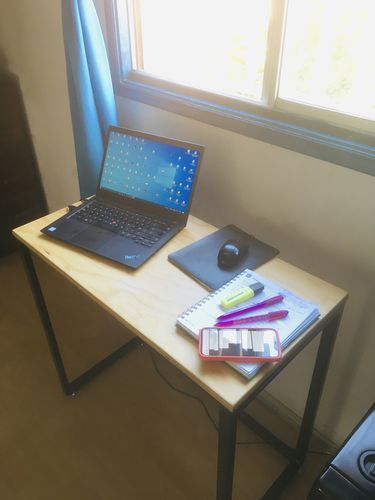 Customer photo review of Escritorio barato MIMA 80 x 40 Negro