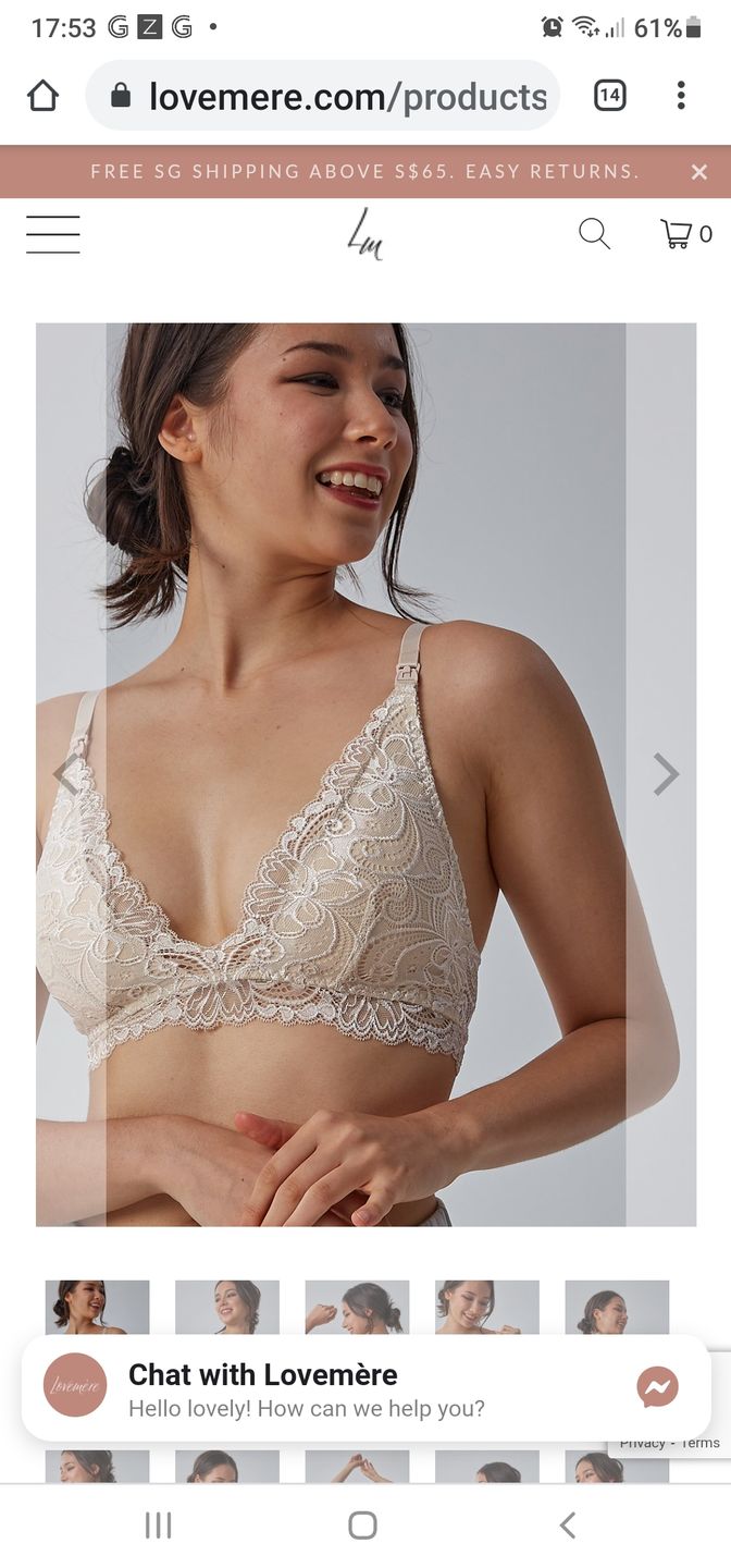 Customer photo review of Avery Dove Nursing Bralette