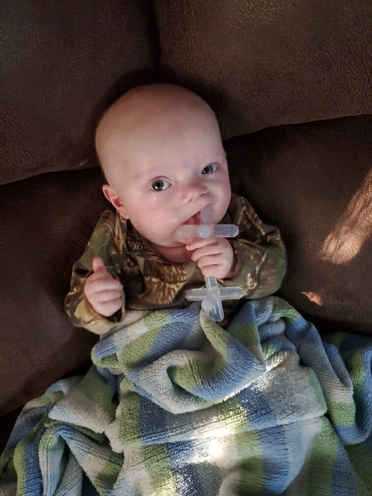 Customer photo review of moonjax® baby teether