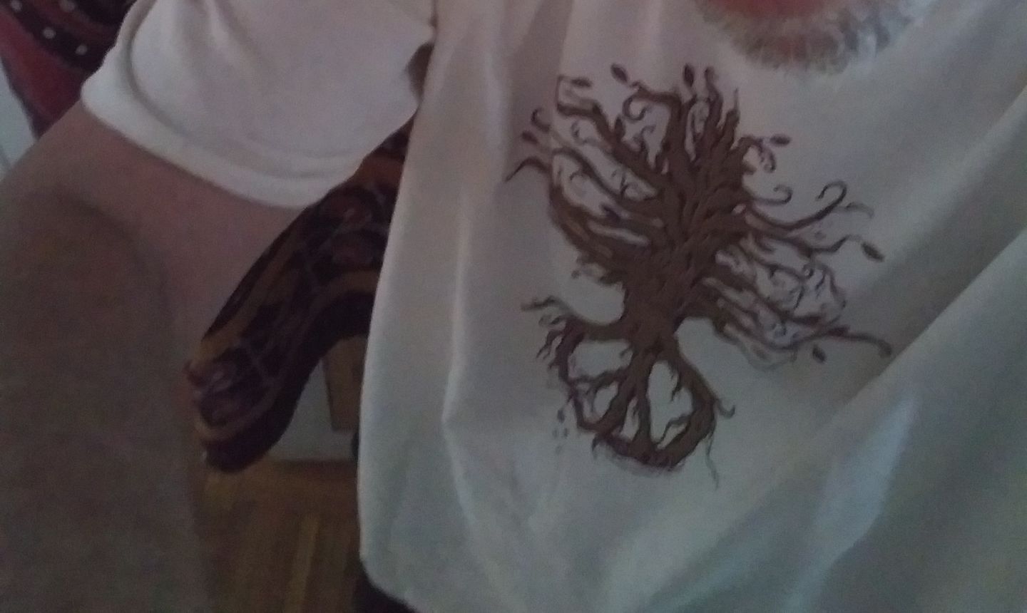 Customer photo review of Tree of Life Peace T Shirt