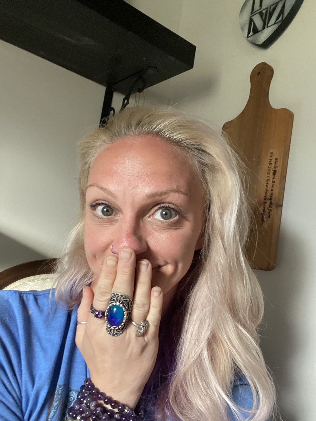 Customer photo review of Empowering New-Age Mood Ring