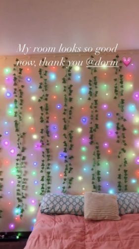 Customer photo review of DormVibes Color Changing Wall Lights