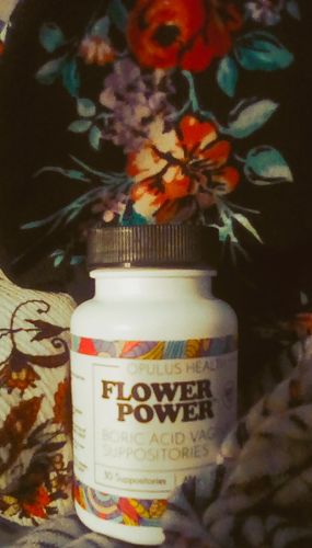 Customer photo review of Flower Power® Boric Acid Suppositories for Odor and Balance (30ct/ea)