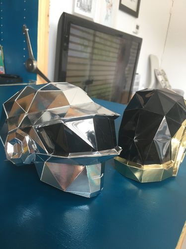 Customer photo review of Casque Daft Punk argenté