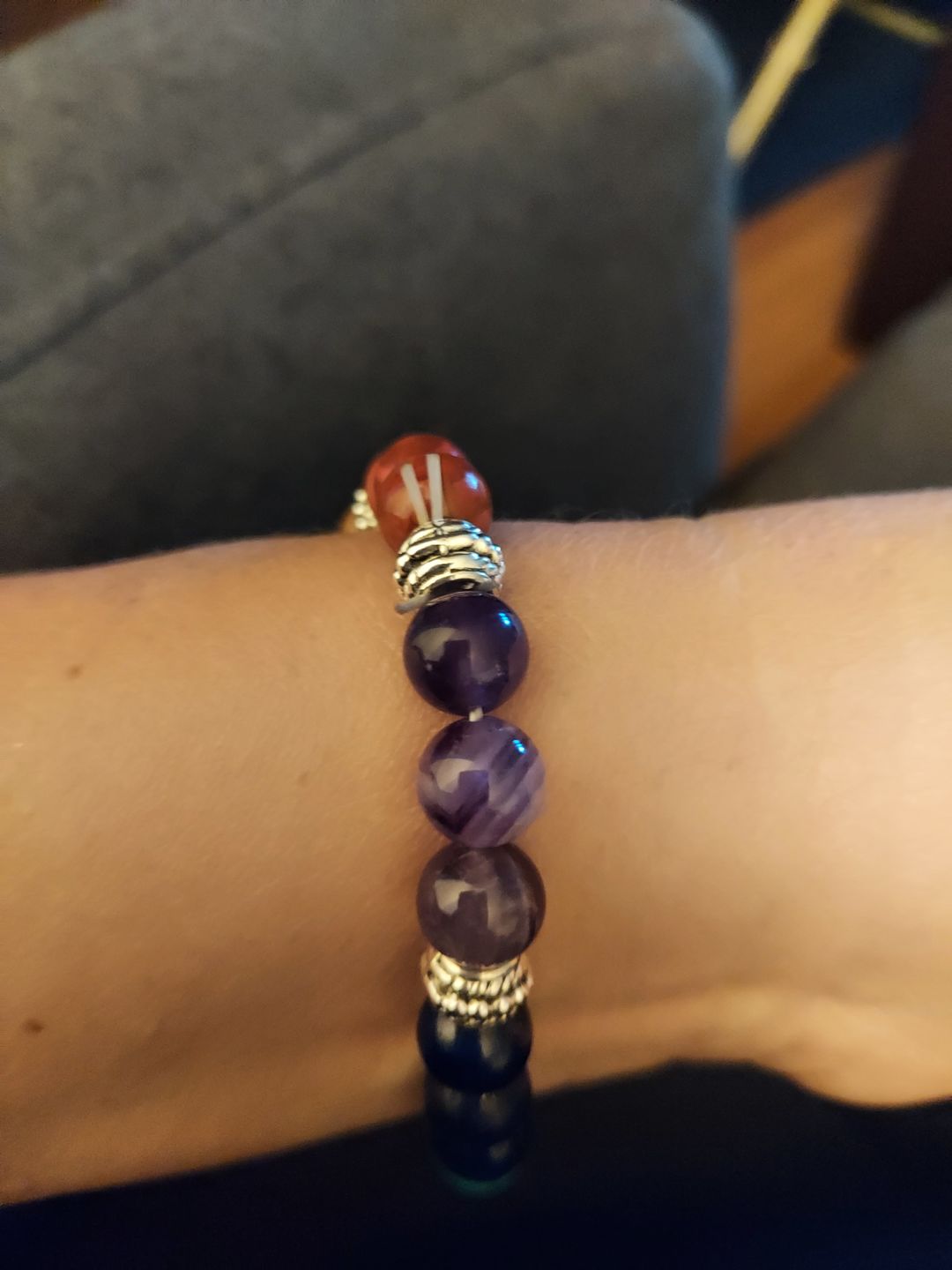 Customer photo review of CHAKRA Armband 7 Steine