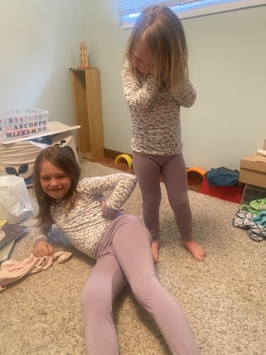 Customer photo review of Lavender Peaks Bamboo PJs