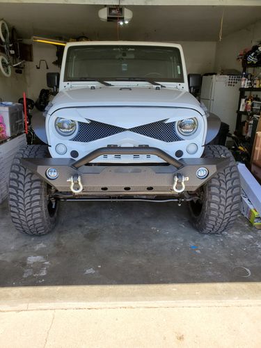 Customer photo review of Hawke Grille - White for 07-18 Jeep Wrangler JK