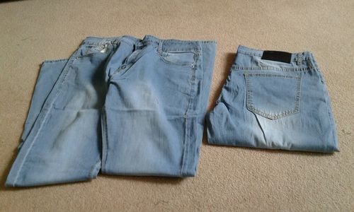 Customer photo review of Plus Size Casual Strench Jeans