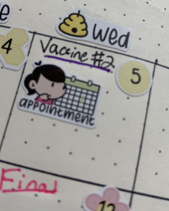 Customer photo review of Appointments 1 Planner Stickers