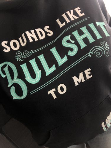 Customer photo review of AB Buckle Up Buttercup Hoodie