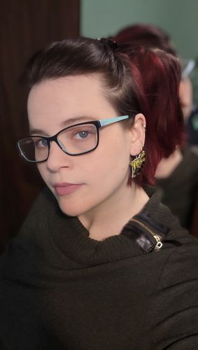 Customer photo review of The Book of Pop Out Earrings