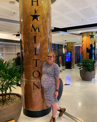 Customer photo review of Luella Maternity & Nursing Dress