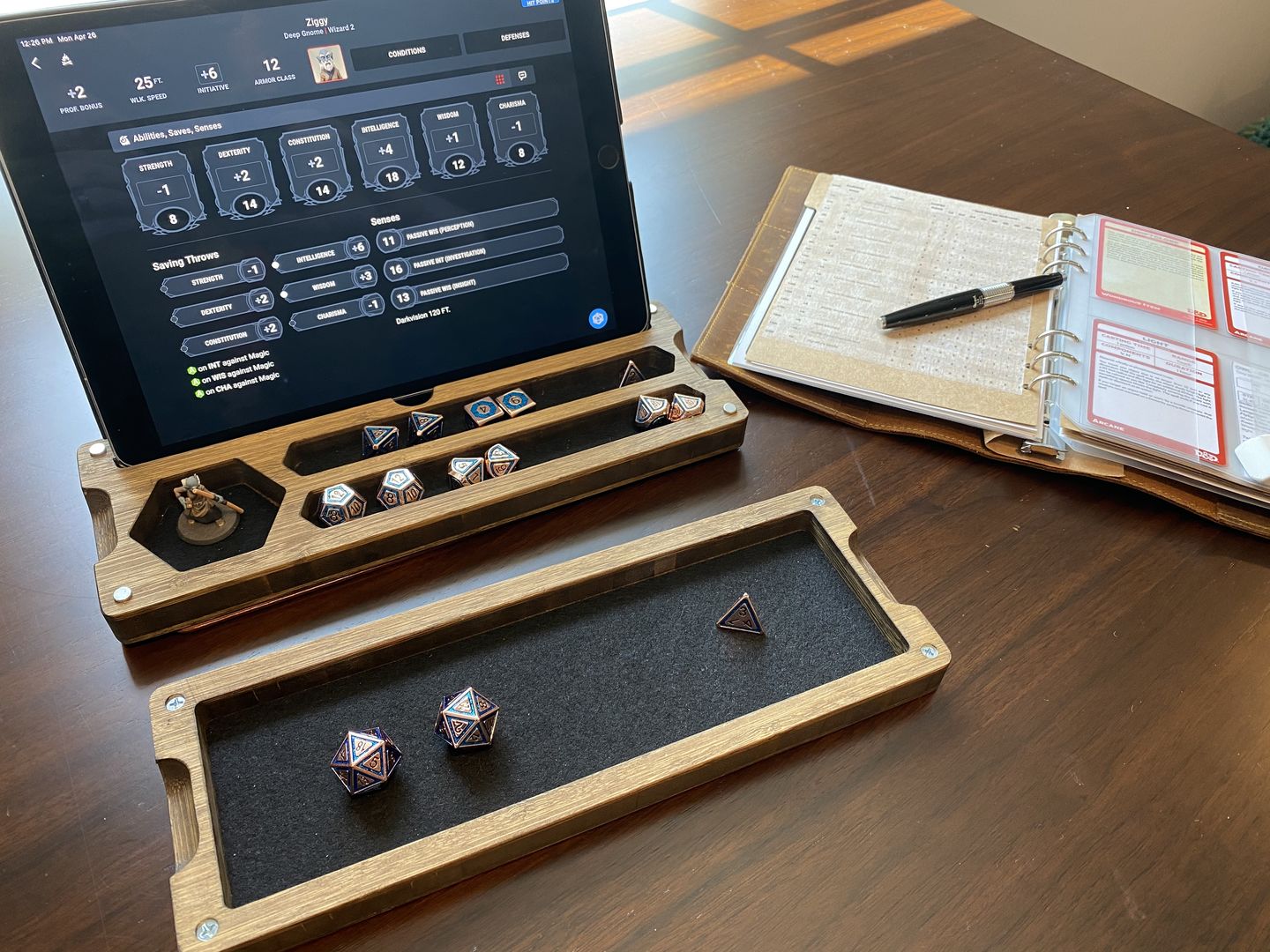 Customer photo review of CLERIC'S DOMAIN AQUA AND BRONZE METAL DICE