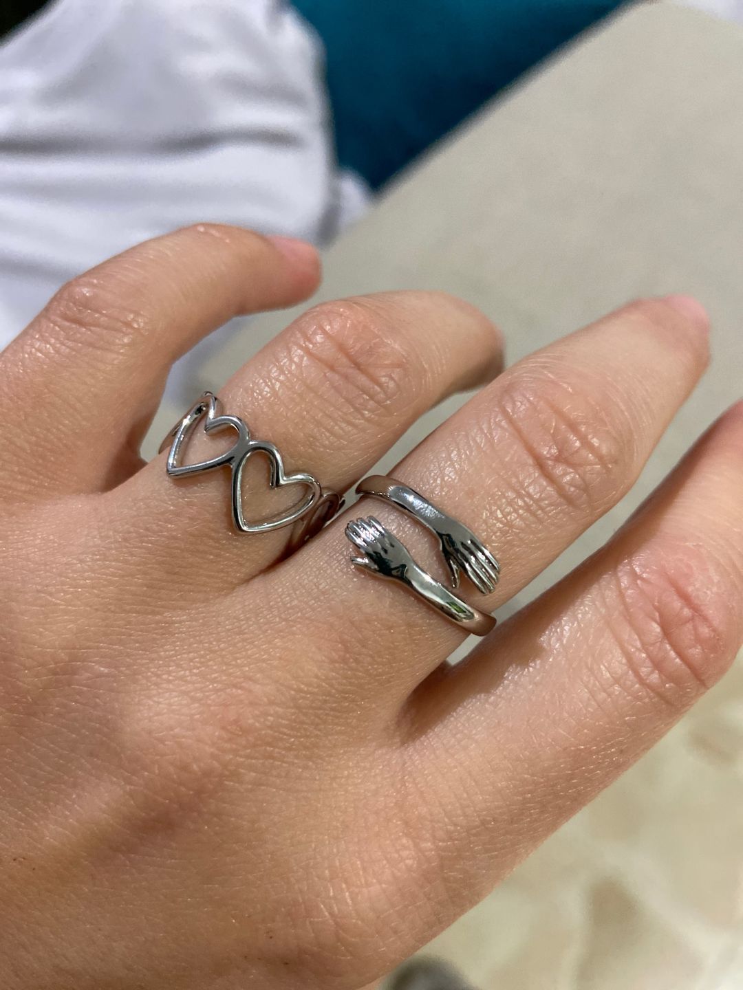 Customer photo review of Embrace | Hug Ring | 925 Sterling Silver