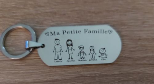 Customer photo review of Porte Clé - Ma Petite Famille