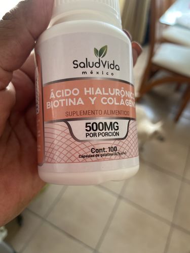 Customer photo review of Biotina, Ácido Hialurónico y Colágeno