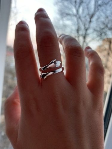 Customer photo review of Embrace | Hug Ring | 925 Sterling Silver