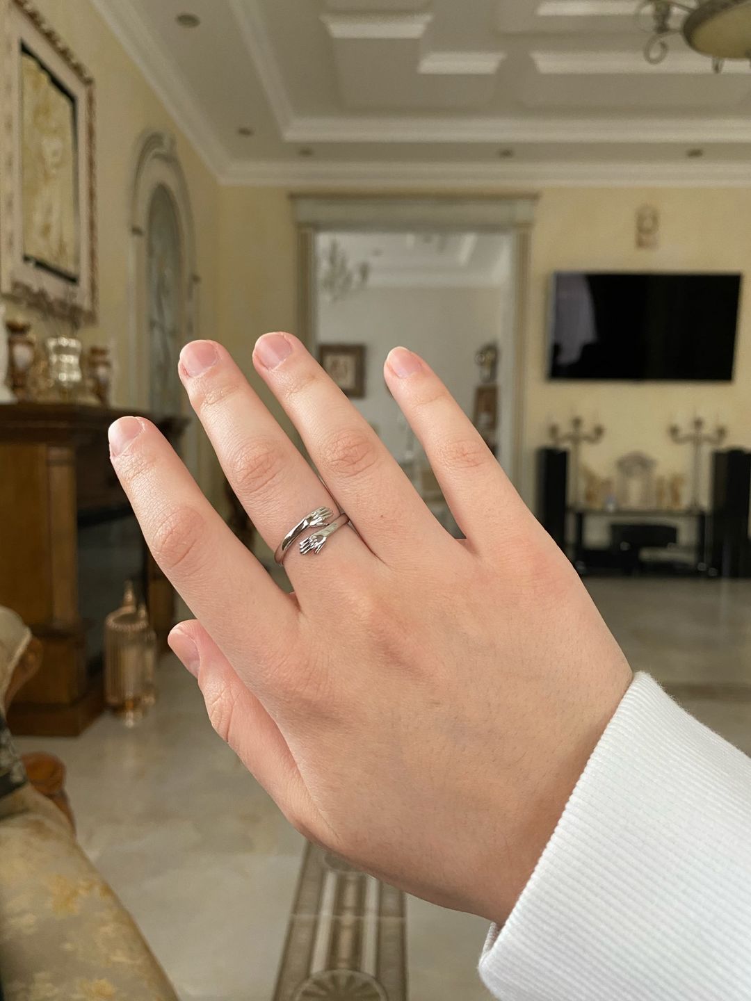 Customer photo review of Embrace | Hug Ring | 925 Sterling Silver