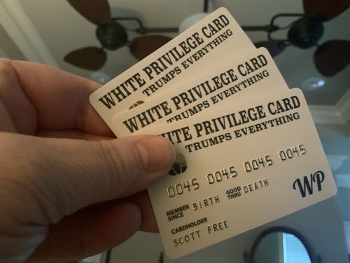 Customer photo review of White Privilege Card