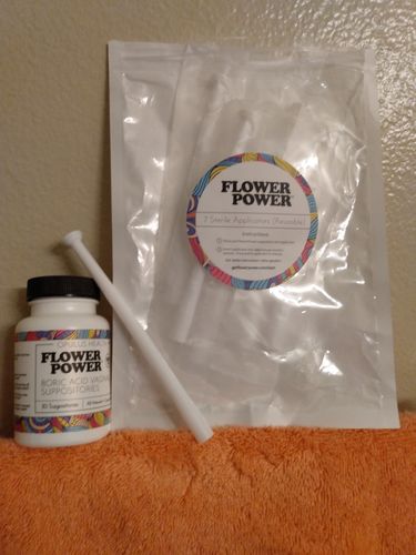 Customer photo review of Flower Power® Boric Acid Vaginal Suppository Applicators