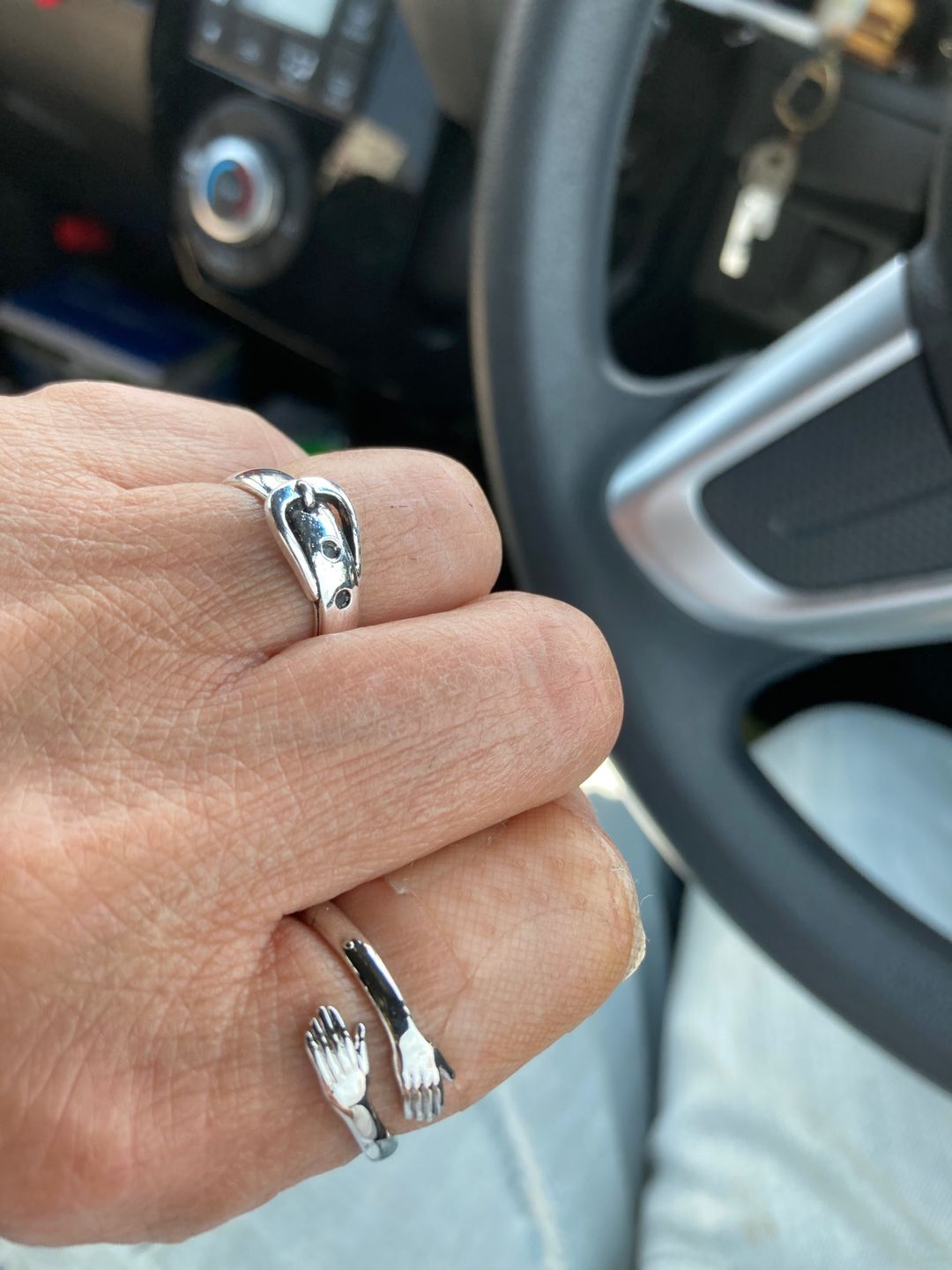 Customer photo review of Embrace | Hug Ring | 925 Sterling Silver