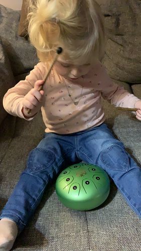 Customer photo review of Sonodrum Zungentrommel - "Standard" - Handgefertigt - (14cm / 20cm) - 8 Zungen - C-Dur