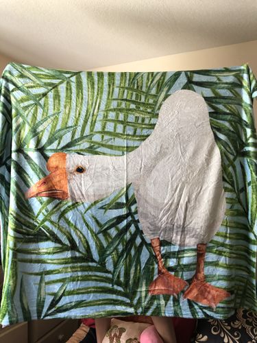 Customer photo review of Custom Pet Fleece Blanket