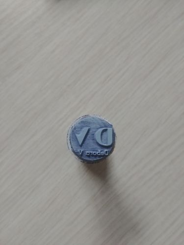 Customer photo review of Timbro manuale in legno rotondo Ø 20 mm