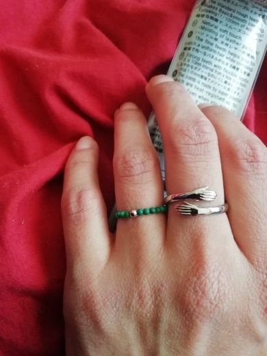 Customer photo review of Embrace | Hug Ring | 925 Sterling Silver