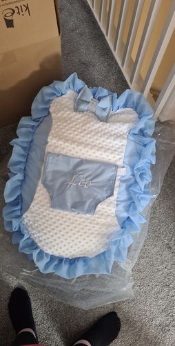 Customer photo review of Personalised Blue Bling Baby Bean Bag