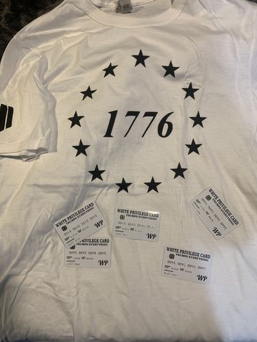 Customer photo review of Deal of the Day - White 1776 Stars Short Sleeve (Unisex)