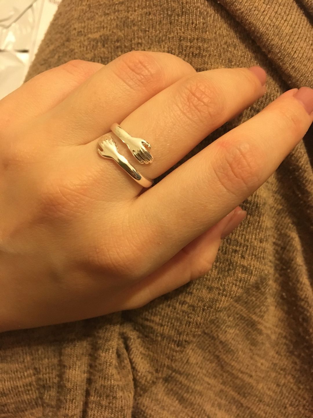 Customer photo review of Embrace | Hug Ring | 925 Sterling Silver