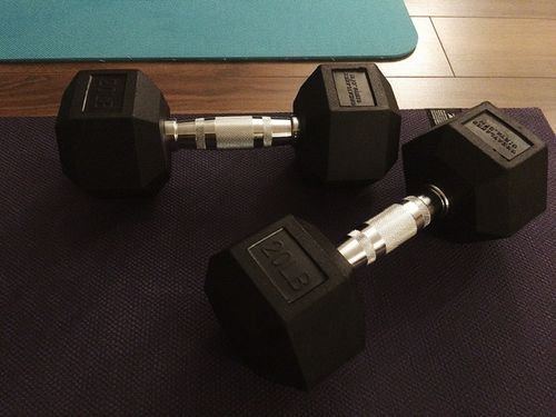Customer photo review of Hex Head Dumbbell (singles)