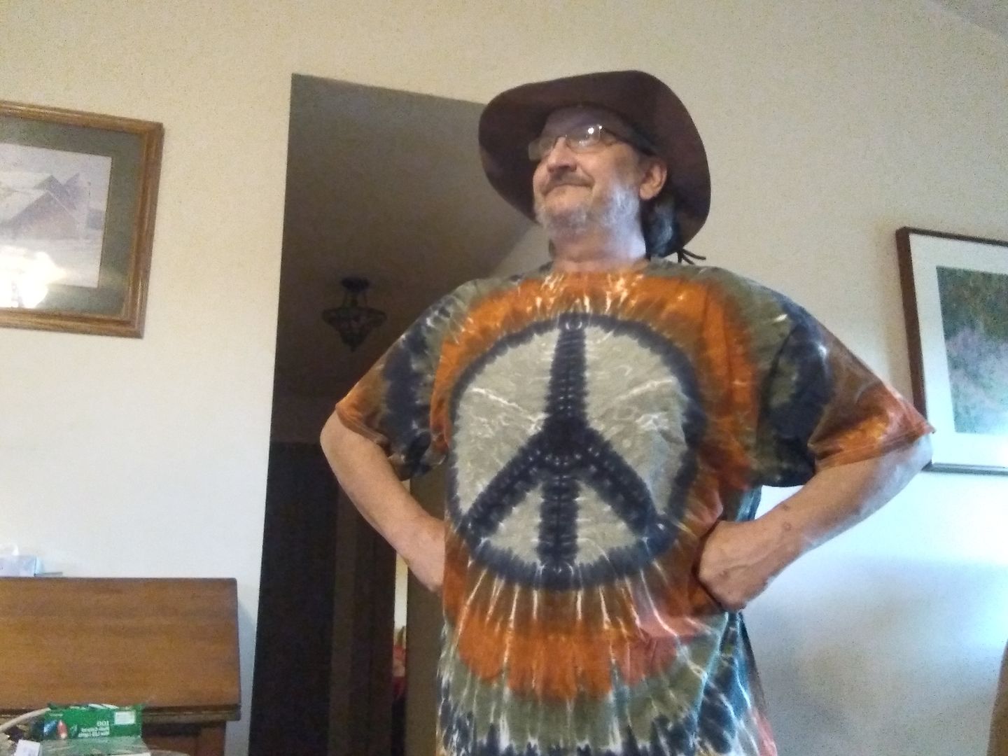 Customer photo review of Redwood Peace Tie Dye T Shirt