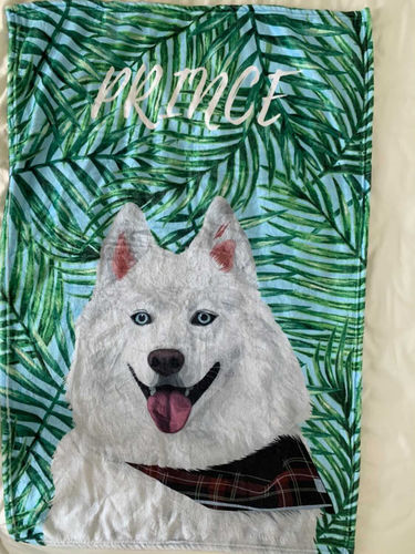 Customer photo review of 【客製】手繪寵物 法蘭絨毛毯 Custom Pet Fleece Blanket