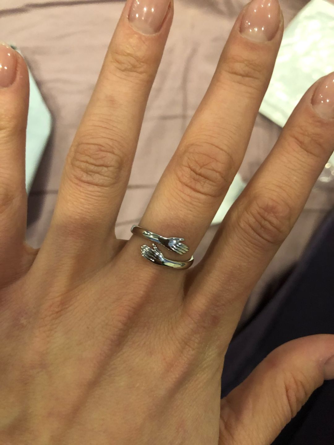 Customer photo review of Embrace | Hug Ring | 925 Sterling Silver
