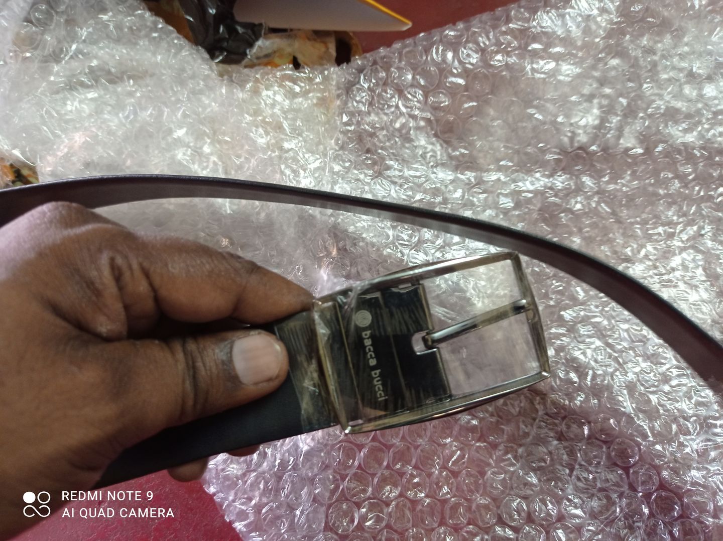 Customer photo review of Bacca Bucci Reversible Genuine leather Classic Dress belt for Men-Black & Brown