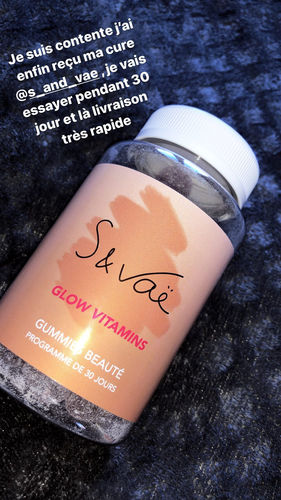Customer photo review of Glow Vitamins - Cure 1 mois
