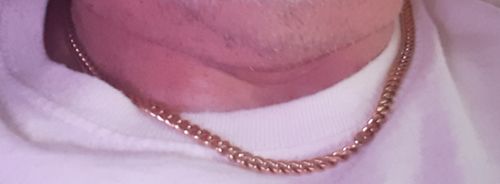 Customer photo review of 5mm Stainless Steel Cuban Link Chain Necklace