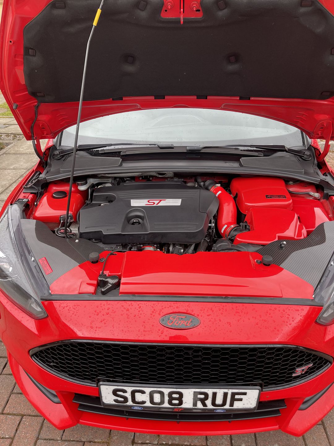 Customer photo review of Proform Bonnet Catch Cover (various colours) - MK3/ 3.5 Focus