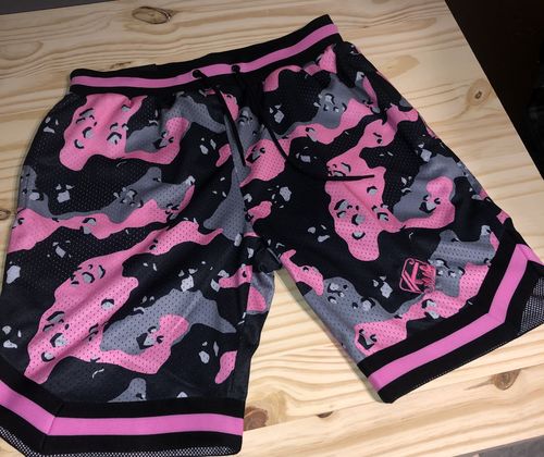Customer photo review of Camo Mesh Shorts - Black (100-921)