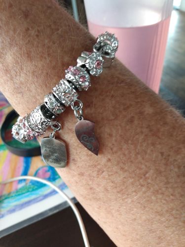 Customer photo review of Mother Daughter Eternal Love Bracelets