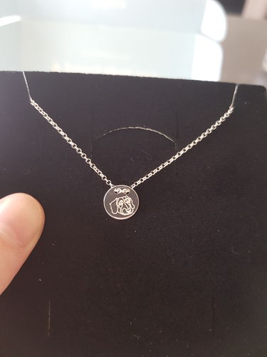 Customer photo review of Silber Lineart Love Halskette