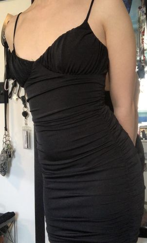 J. L. review of Ruched Sides Mini Dress image 1 out of 1