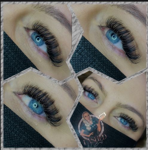 Customer photo review of 0.10 Easy Fan Russian Volume Cashmere Lashes (16 lines)