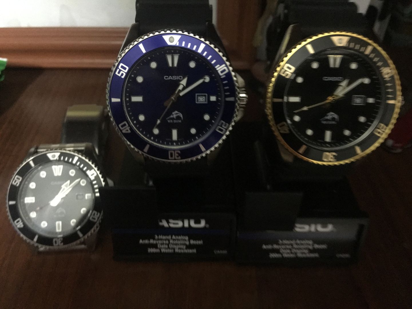 Customer photo review of Reloj Casio Submariner Marlin Duro MDV106G-1AVCF Negro Dorado Buceo [EXCLUSIVO]