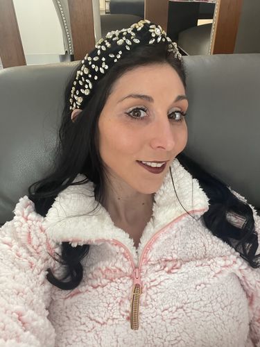 Customer photo review of JET MIXED CRYSTAL HEADBAND