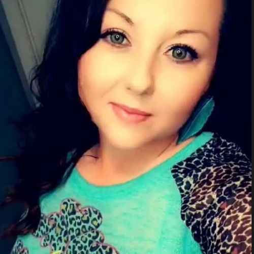 Customer photo review of Premium Green Prescription Contact Lenses